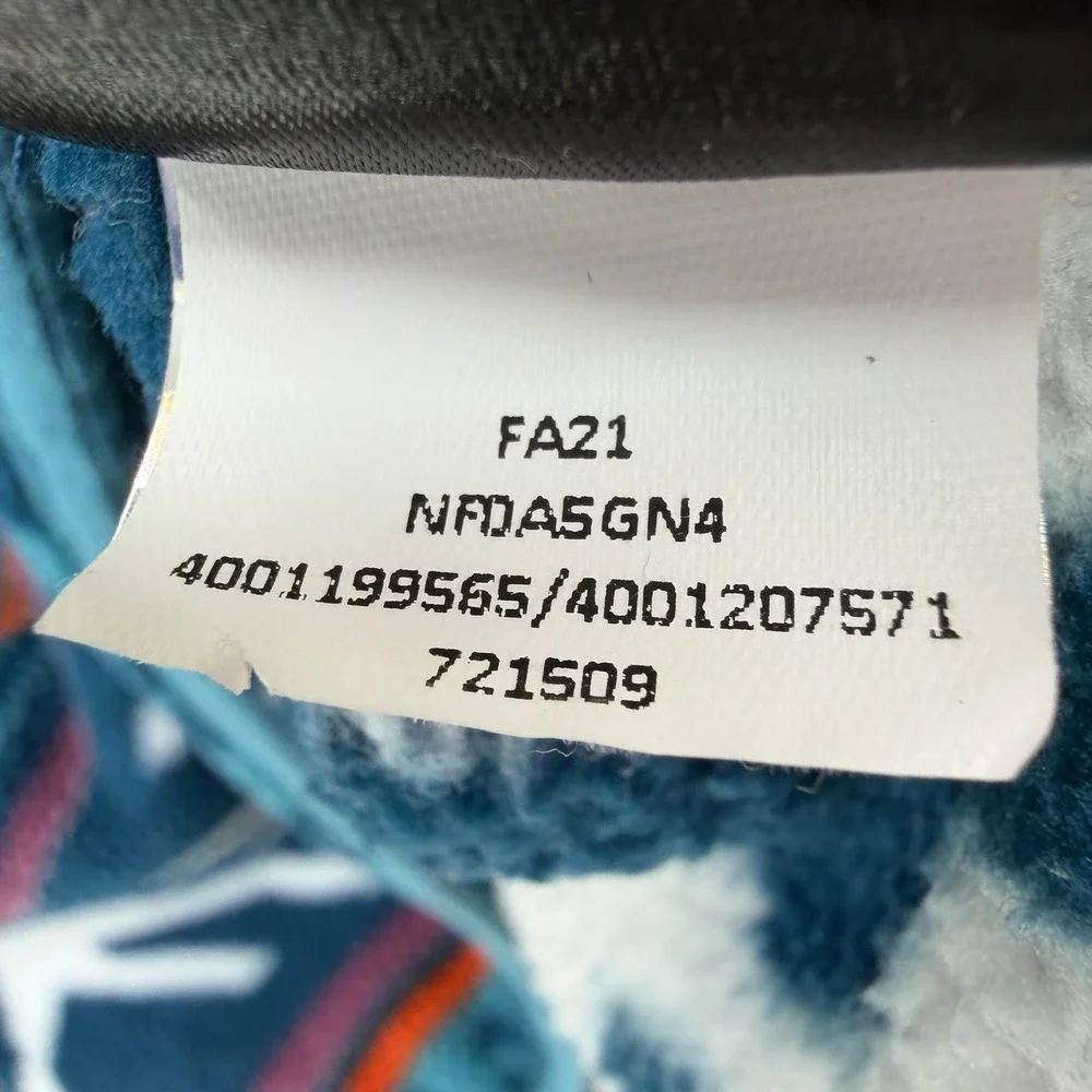 The North Face Mens TKA Glacier Snap-Neck Hoodie Fleece Multi-Color Mountain M